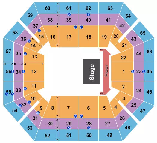 seating chart for ExtraMile Arena - Quarter House - eventticketscenter.com