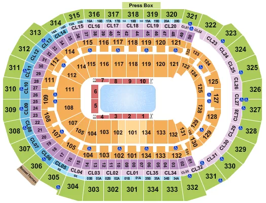 seating chart for Amerant Bank Arena - Disney on Ice - eventticketscenter.com