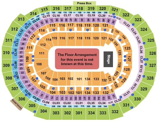seating chart for Amerant Bank Arena - Generic Floor - eventticketscenter.com