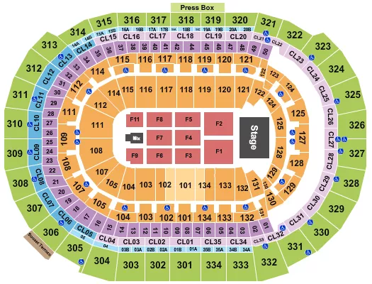 seating chart for Amerant Bank Arena - Nick Cannon - eventticketscenter.com