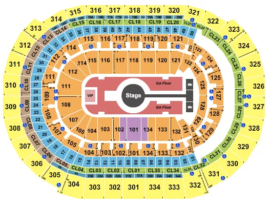 seating chart for Amerant Bank Arena - Rod Wave - eventticketscenter.com