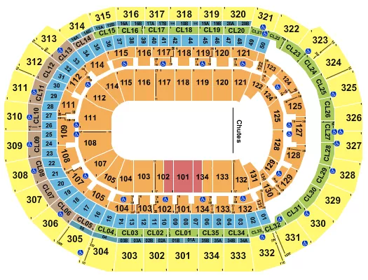 seating chart for Amerant Bank Arena - Rodeo - eventticketscenter.com