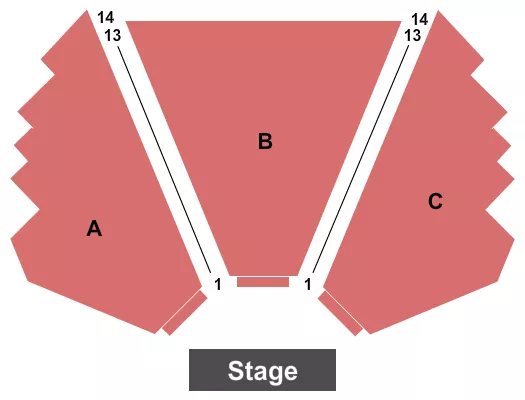 seating chart for F. Otto Haas Stage At Arden Theatre Company - Endstage 2 - eventticketscenter.com