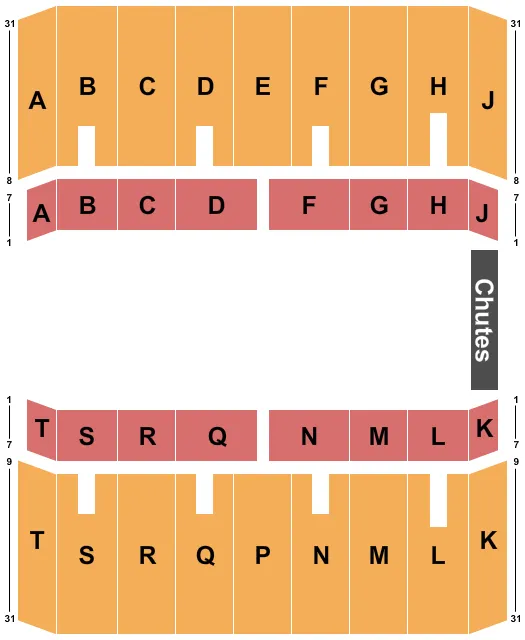 seating chart for Fair Park Coliseum - Dallas - Rodeo - eventticketscenter.com