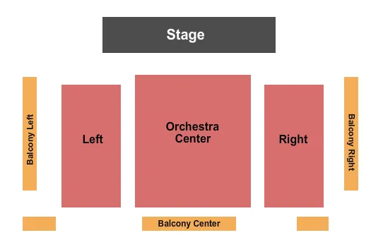 seating chart for Falany Performing Arts Center - Endstage - eventticketscenter.com