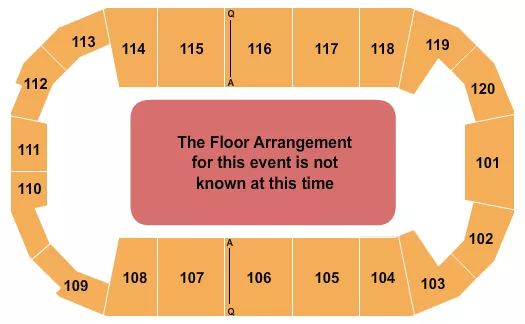seating chart for F&M Bank Arena - Generic Floor - eventticketscenter.com