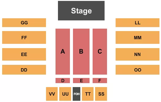 seating chart for Fantasy Springs Resort & Casino - Endstage 2 - eventticketscenter.com