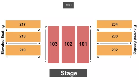 seating chart for Fantasy Springs Resort & Casino - Endstage W/ Elevated Seating - eventticketscenter.com