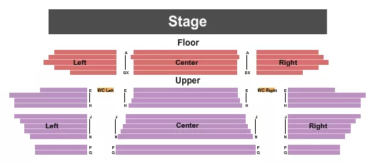 seating chart for Farmington Civic Center - MO - End Stage - eventticketscenter.com