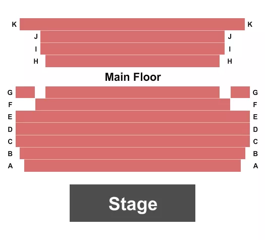 seating chart for Farmington Players Barn Theater - Endstage - eventticketscenter.com