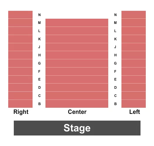 seating chart for Fauquier Community Theatre - Endstage - eventticketscenter.com