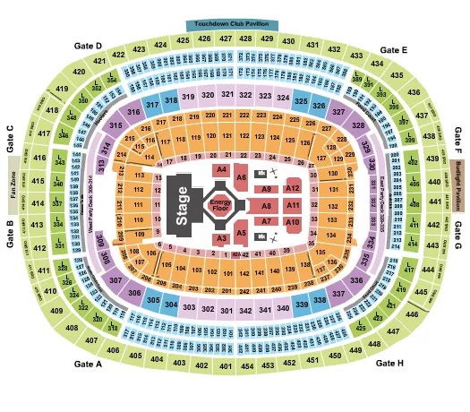 seating chart for Northwest Stadium - Kendrick Lamar - eventticketscenter.com