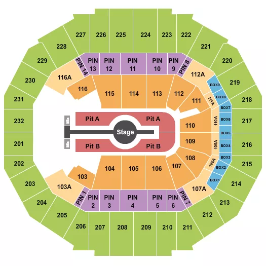 seating chart for FedExForum - Rod Wave - eventticketscenter.com