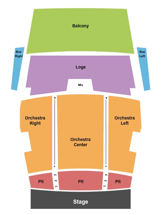 seating chart for Federal Way Performing Arts & Events Center - Endstage - eventticketscenter.com