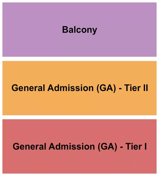seating chart for Fergusons Downtown - GA/Balcony - eventticketscenter.com