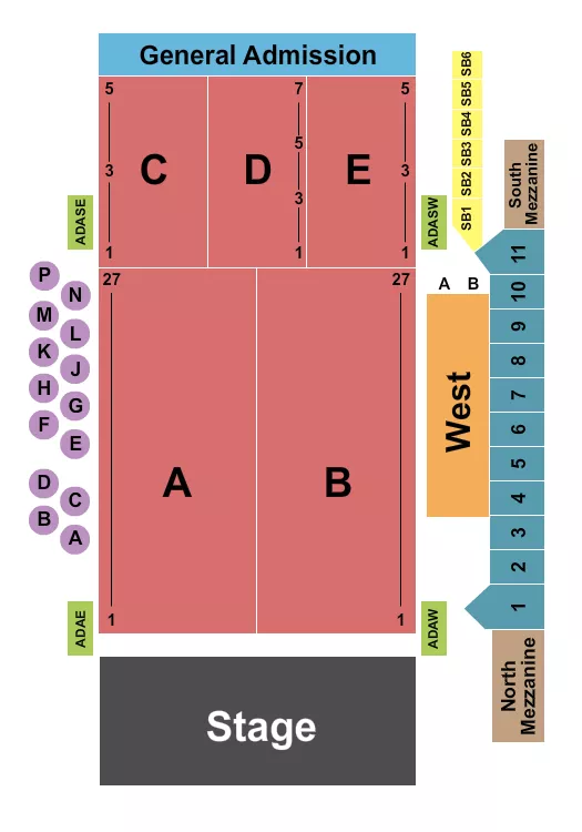 seating chart for Fillmore Auditorium - Colorado - Endstage RSV With Boxes - eventticketscenter.com