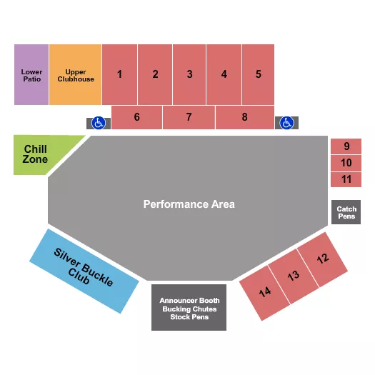 seating chart for Findlay Arena - Endstage - eventticketscenter.com