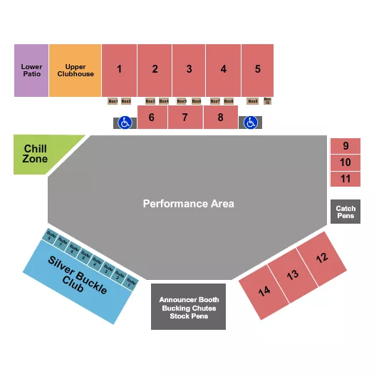 seating chart for Findlay Arena - Endstage - eventticketscenter.com