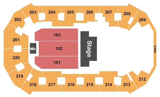 seating chart for Findlay Toyota Center - Chicago - eventticketscenter.com