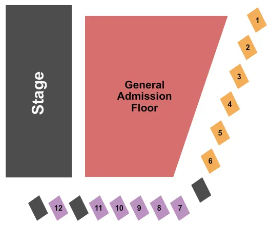seating chart for Fine Line Music Cafe - Endstage GA Flr - eventticketscenter.com