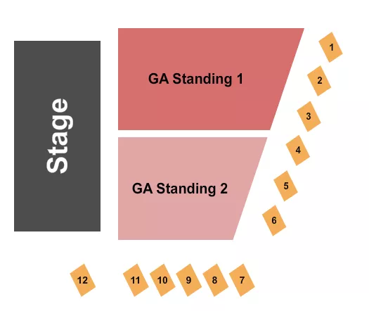 seating chart for Fine Line Music Cafe - Endstage GA Standing - eventticketscenter.com