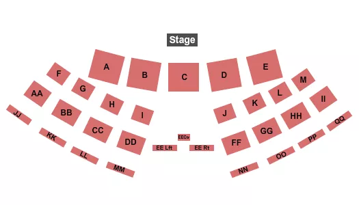 seating chart for First Baptist Church Texarkana - End Stage - eventticketscenter.com