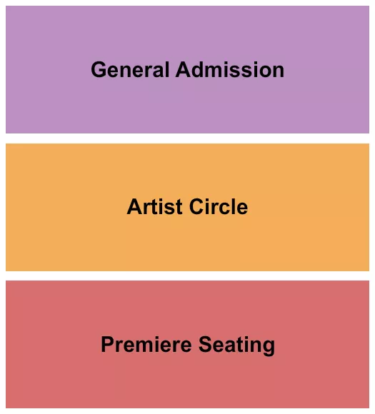 seating chart for First Baptist Church Texarkana - Premiere/Artist Circle/GA - eventticketscenter.com