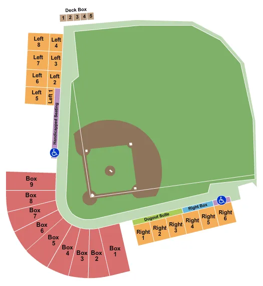 Baseball Seating Map