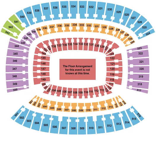 seating chart for Cleveland Browns Stadium - Generic Floor - eventticketscenter.com