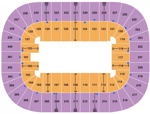 seating chart for First Horizon Coliseum At Greensboro Complex - Monster Jam - eventticketscenter.com