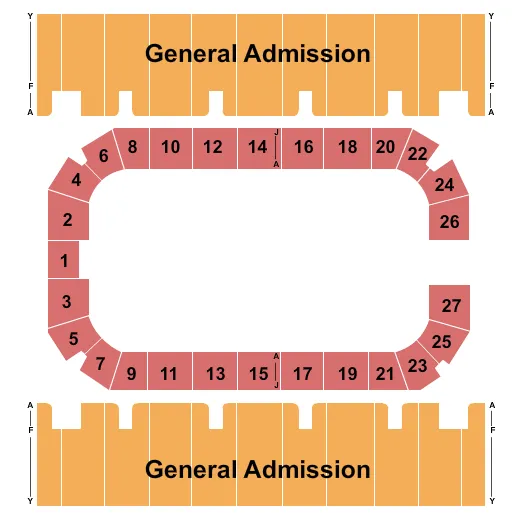 seating chart for First Interstate Arena - Rodeo 2 - eventticketscenter.com
