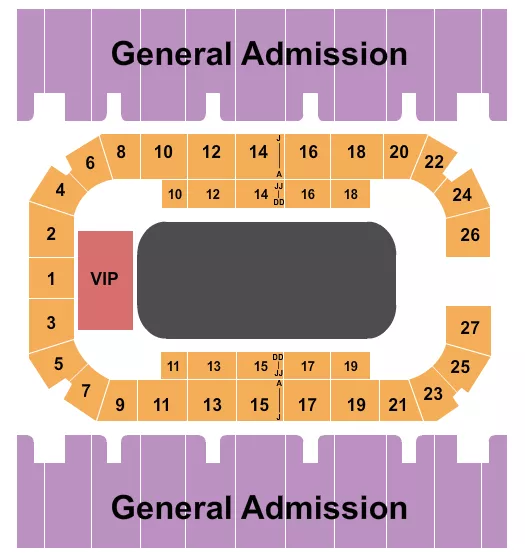 seating chart for First Interstate Arena - Rodeo 5 - eventticketscenter.com