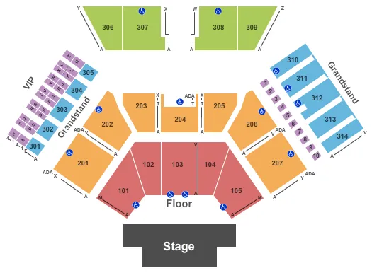 seating chart for Huntington Bank Pavilion at Northerly Island - Full Reserved - eventticketscenter.com