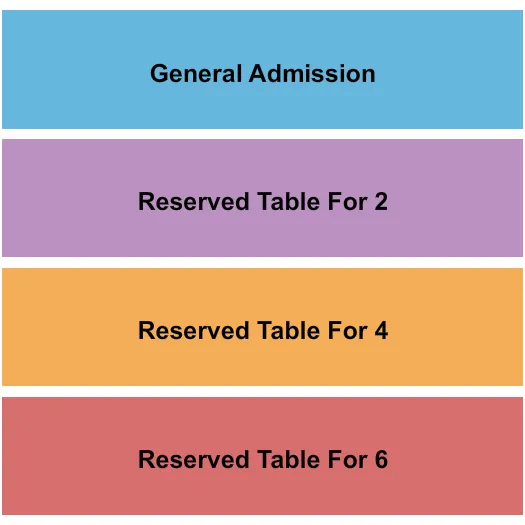 seating chart for Fitzgeralds Nightclub - GA & RSV 2/4/6 - eventticketscenter.com