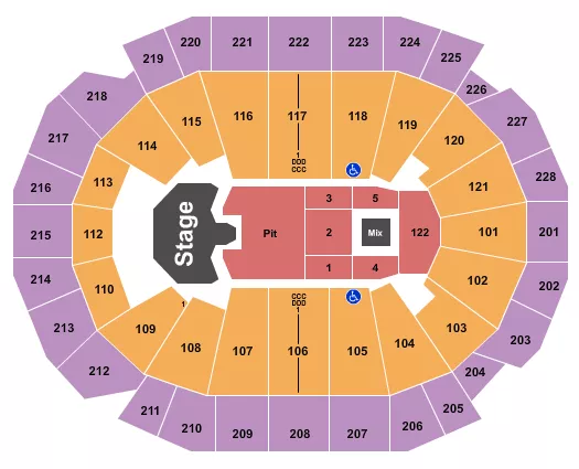 seating chart for Fiserv Forum - Ghost - eventticketscenter.com