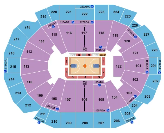 seating chart for Fiserv Forum - Harlem Globetrotters - eventticketscenter.com