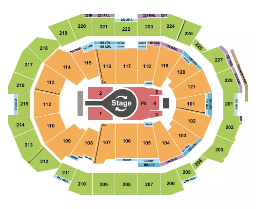 seating chart for Fiserv Forum - Kacey Musgraves - eventticketscenter.com