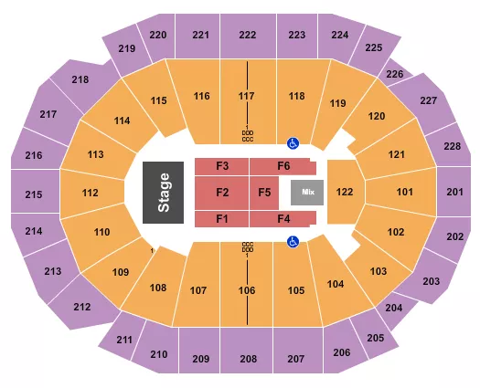 seating chart for Fiserv Forum - Pentatonix - eventticketscenter.com