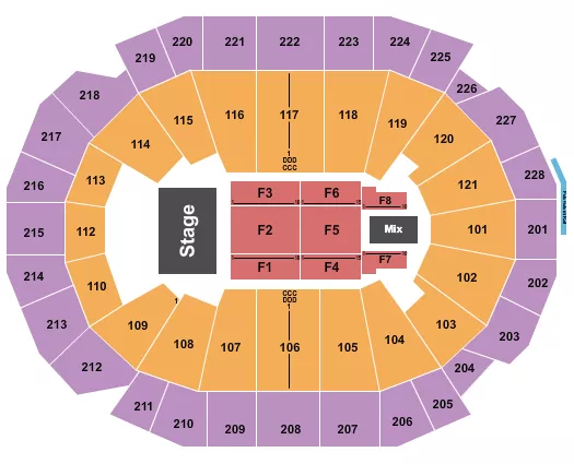 seating chart for Fiserv Forum - Stevie Wonder - eventticketscenter.com