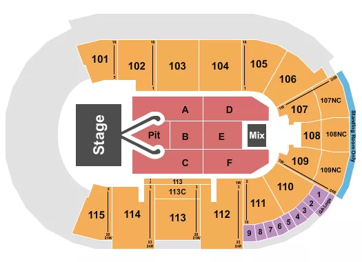 seating chart for Fishers Event Center - Conan Gray - eventticketscenter.com