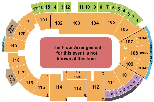 seating chart for Fishers Event Center - Generic Floor - eventticketscenter.com