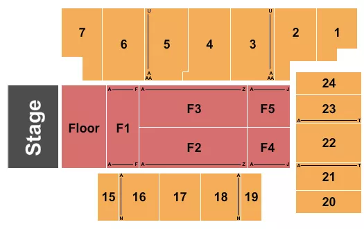 seating chart for Five Flags Center - Arena - Billy Currington - eventticketscenter.com