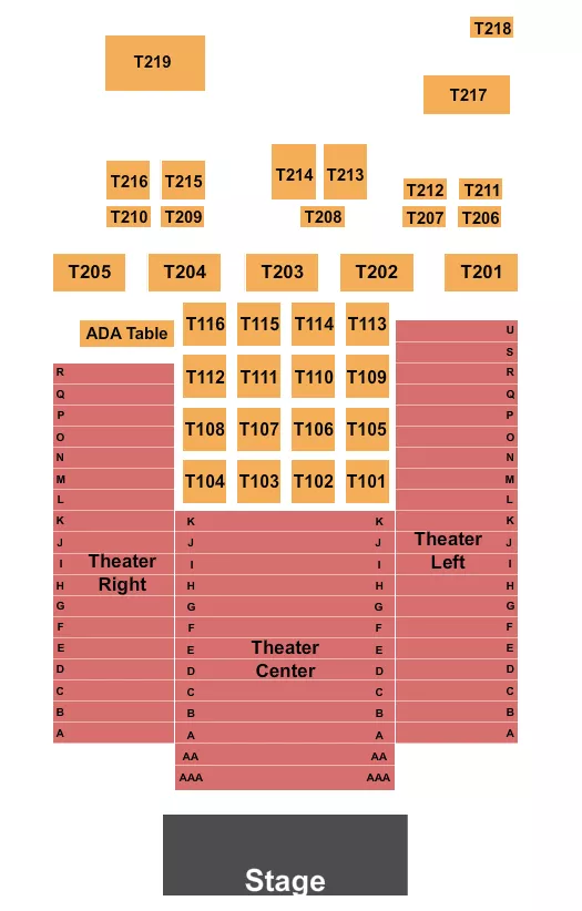seating chart for Flying Monkey Movie House & Performance Center - Endstage 2 - eventticketscenter.com