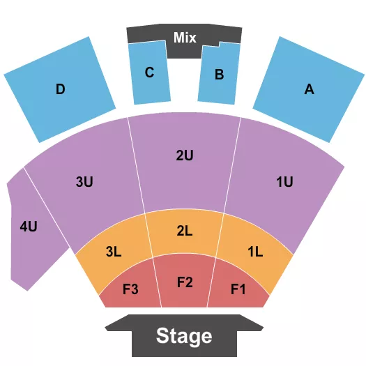 seating chart for Foellinger Theatre - Endstage 3 - eventticketscenter.com