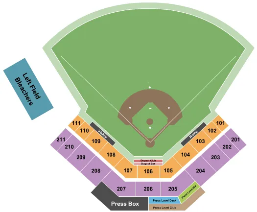 seating chart for Foley Field - Baseball - eventticketscenter.com