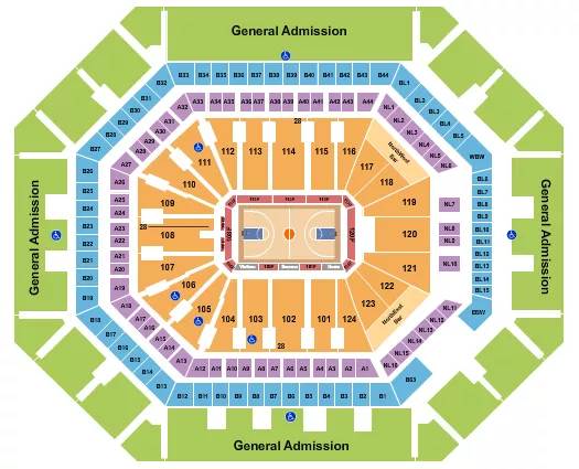 Basketball - Mercury Seating Map
