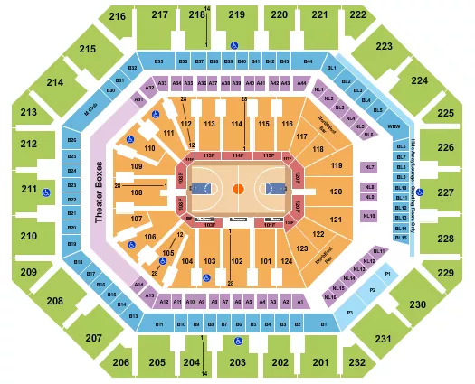 seating chart for Footprint Center - Basketball 2 - eventticketscenter.com