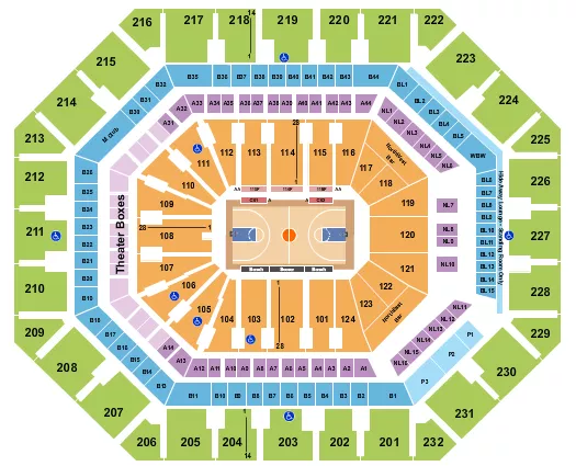 seating chart for Mortgage Matchup Center - Basketball - NCAA Tournament - eventticketscenter.com