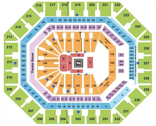 seating chart for Footprint Center - Boxing 2 - eventticketscenter.com