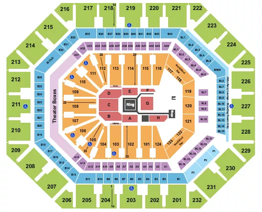seating chart for  - Boxing - eventticketscenter.com